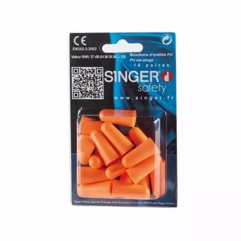 Earplugs SINGER PU (10 pcs) HGB20