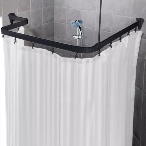 688-20 Dušas aizkaru stanga FLEXI melns