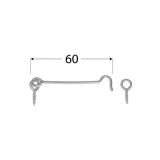 Logu-durvju āķis  60 mm
