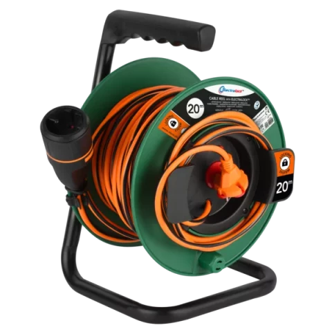 Dārza pagarinātājs ELECTRALOCK H05VV-F 2x1,5mm2 20m 16A FIX PLATE