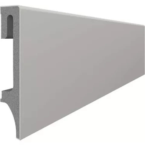 Grīdlīste PVC ūdensizturīga ESPUMO ESP203 pelēka 16x80x2400mm