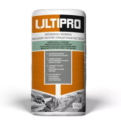 Ultipro MUURISEGU 25kg Mūrjava M-10 Novipro