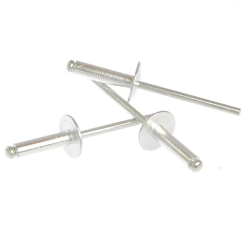 Alumīnija kniede 4.0x14/12mm  AL/ST ar tērauda naglu (500)