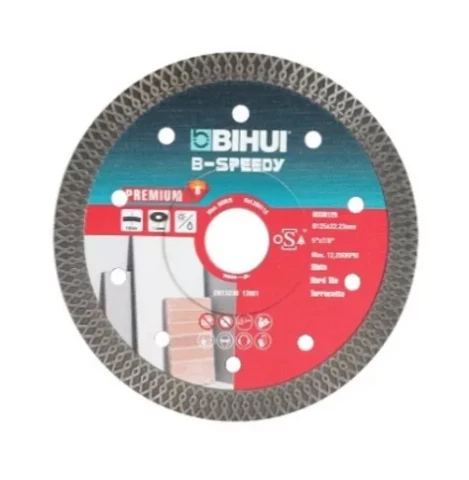Diamond cutting disc for tiles for dry and wet cutting 10mm segment 125mm BIHUI DCCM125