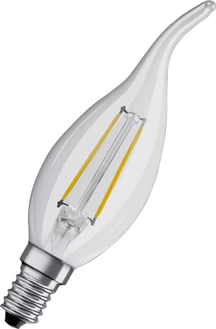 Spuldze OSRAM LED RETROFIT BA 4W 470lm 2700K E14 CLB40CD 434226