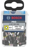 Uzgaļi PRO Impact T20 25mm 25 gab/iep. BOSCH 2607002805