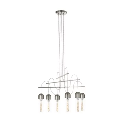 Ceiling lamp EGLO Zacharo 6xE27 nickel color 96943