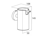 Дозатор для жидкого мыла BOSTON L-240 мл, нержавеющая сталь матовая