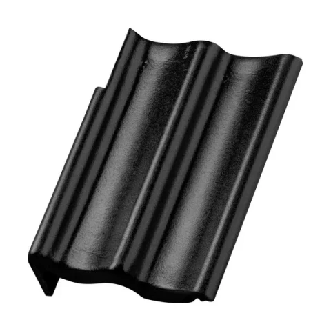 Плоские листы Baltic Cisar для отделки левого карниза, ширина рабочей части 420 мм, 260 мм, 84 шт./пал, черные.