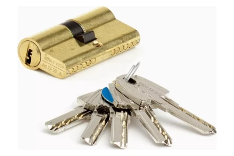 Мульти цилиндр 30/30mm TESA латунь 5 ключей