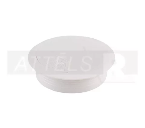 Kabeļkanāls galdam D-60mm balts