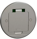 Grīdas k-kontaktligzda apaļa metāls