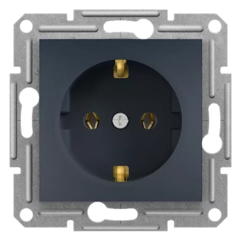 Kontaktligzda rozete Schneider Electric Asfora a/z z/a mehānisms antracīts EPH2900171