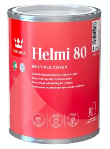 Tikkurila HELMI 80 C 0.9L глянцевая краска для мебели