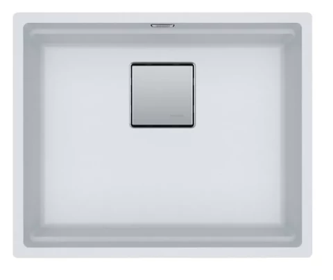 FRANKE fragranīta izlietne Kubus 2 KNG 110-52, 560x460mm, pabūvējama, balta, 125.0512.506