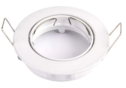 DL2106-W  alum. rāmis gaismeklim,apaļš, balts D84mm G5.3/GU10