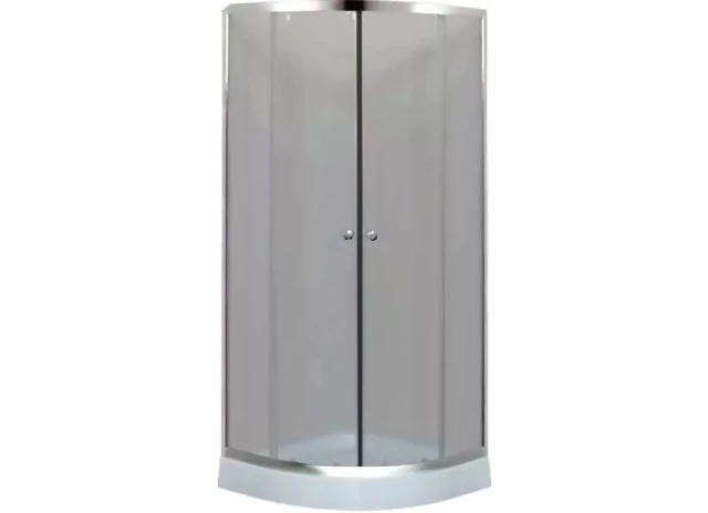 Душевая кабина FLORY 90x90x185см, полукруглая, стекло 4мм, без поддона и сифона