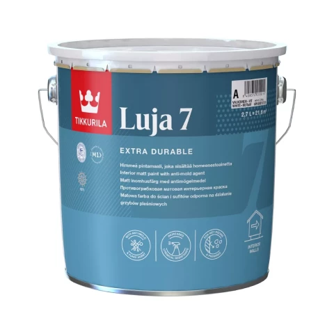 Tikkurila LUJA 7 C 2.7L Matēta akrila krāsa TIKAI TONĒŠANAI!