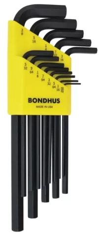 Набор ключей 6-гранных, 050x3/8'', 13 шт, HLX13, 12137 Bondhus
