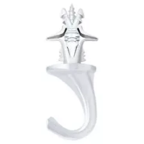 Versa āķis mazs pulēts niķelis, 2gab/iep