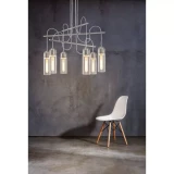 Griestu lampa EGLO Zacharo 6xE27 niķeļa krāsā 96943