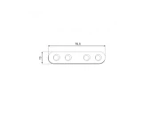 Savienojuma plate 76.5x13x2.0mm, 4gab/iep