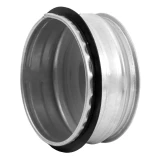 end cap metall, Ø200mm with rubber