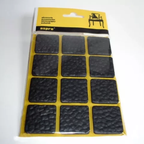 Aizsargpaliktnis mēbelēm 40005 Melns 12gab/iep ar pretslīdi