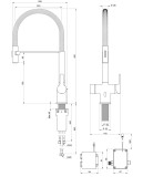 Gustavsberg virtuves izlietnes maisītājs ar sensoru Estetic Duo, hroms, GB41208359