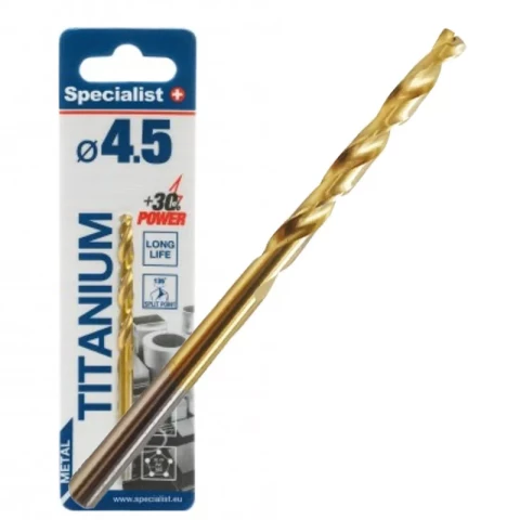 A drill for metal titanium 4.5 mm, 1 piece, Specialist +
