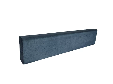 Sidewalk concrete border Veja 8x20 1000x200x80 black 44pcs/1628kg/pal