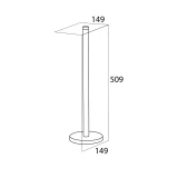 BOSTON toilet roll stand, stainless steel brushed