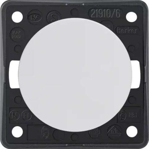 Berker B.MOBIL balts slēdzis 1-taust siena/mēbeles ar rāmi