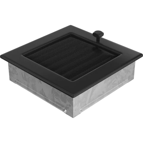 Reste kamīnam ar žalūziju 170x170 mm melna , 17CX