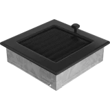 Reste kamīnam ar žalūziju  170x170 mm melna , 17CX  Kratki