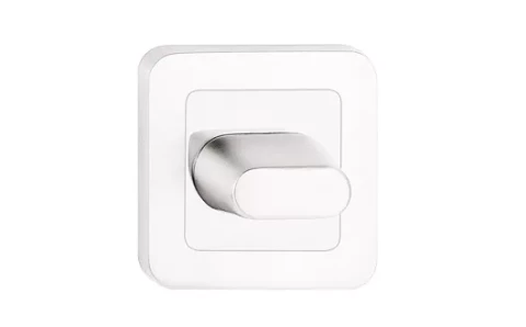 Aizgrieznis WC uz kvadrāta  rozetes,sudrabs