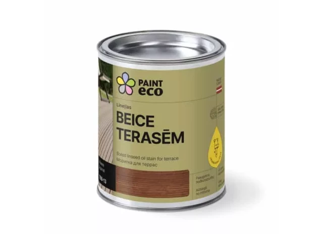 Paint Eco Lineļļas pernicas beice terasēm 2,5L Vāvere 49