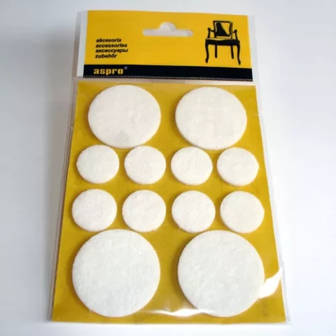 Aizsargpaliktnis mēbelēm 40001 Balts 12gab/iepak d-20/38mm