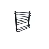 Полотенцесушитель Nora, 470X780mm, подключение к воде, нерж. сталь, черный