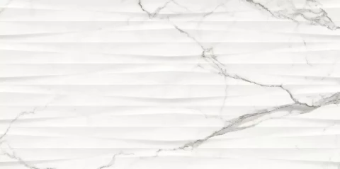 Tiles Ginevra 29.8x59.8cm white structure glossy rectified (1.25m2)