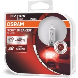 AUTO SPULDZE OSRAM 55W 12V H7 Night breaker silver 2gb blister