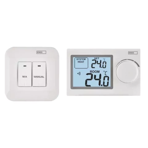 Telpas bezvadu termostats 5-35°C 2xAAA balts EMOS Wireless