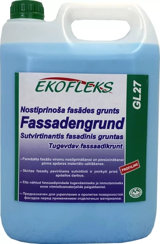 Ekofleks GL27 Nostiprinoša  fasādes grunts 10l