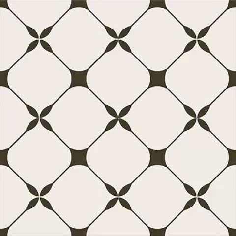 Tiles black & white 29.8x29x8 (1.33m2/15 pcs.)