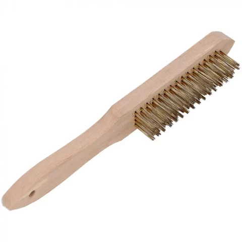 NOVIPro Brass wire brush,4row