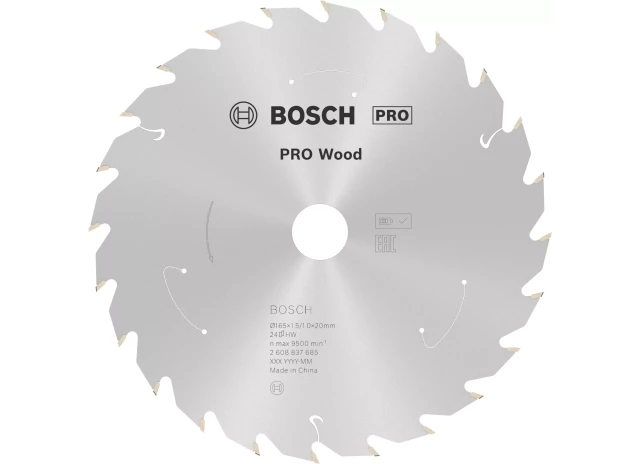 Zāģripa kokam 165x1.5/1x20 T24​ Bosch 2608837685