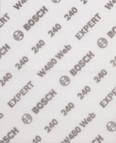 Slīpēšanas lokšņu komplekts EXPERT W480 Web 1/4 115x140mm G120 2 gab/iep BOSCH 2608902383