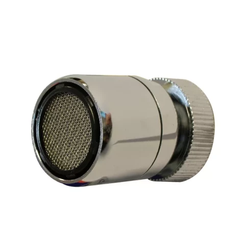 Chromium-plated swivel (joint) 22F with water saving aerator, flow 6 l/min., with rubber gasket