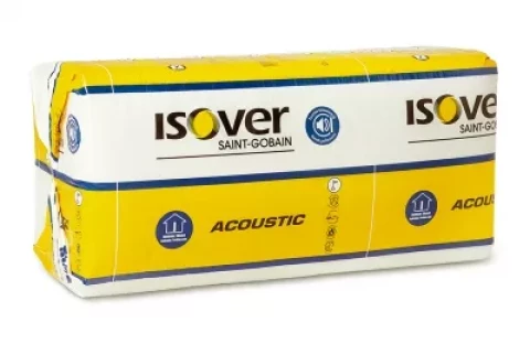 Isover ACOUSTIC (KL40) 75mm 610x1310mm(pakā: 11.19m² 0.83925m³) 20pak/paletē