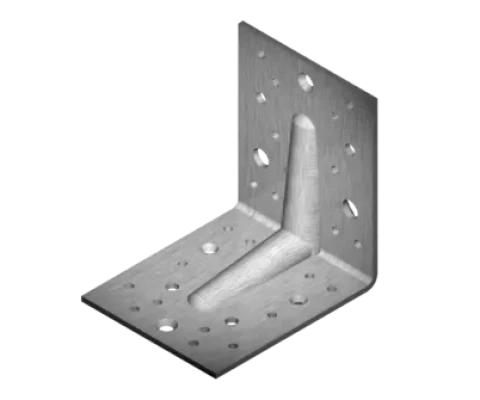 Leņķis 105x105x90x2.5 A2 pastprināts, nerūs.tērauds